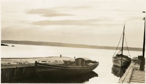 Photo Credit: The Rooms Provincial Archives: Two fishing boats, Broad Cove, Conception Bay, A 10-31 Elsie Holloway, Holloway Studio, St. John's, N.L.