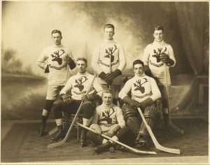 Photo Credit: The Rooms Provincial Archives: 1.26.01.074; Royal Newfoundland Regiment Hockey Team (Click on the photo to enlarge)